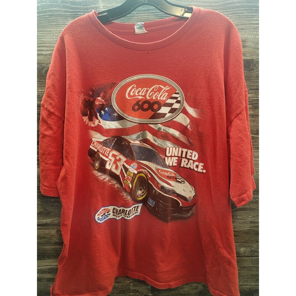NASCAR COCA COLA 600 RACING TEE SHIRT 2014 Sz 3XL Charlotte Motor Speedway